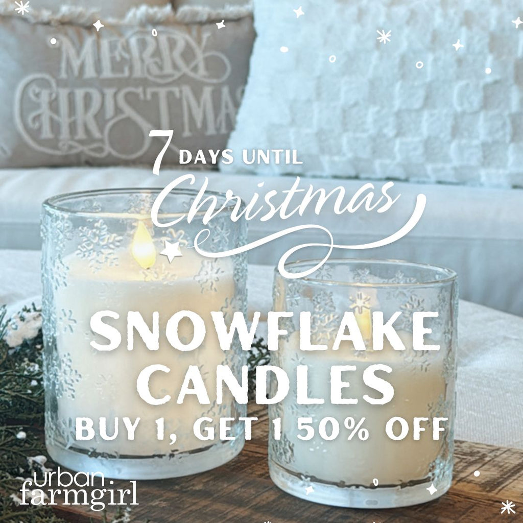 Snowflake Candle Buy 1, Get 1 50% Off