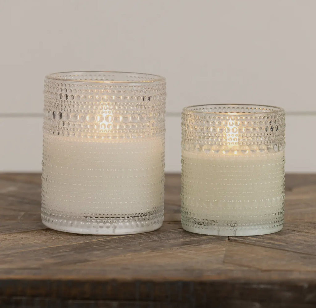 Hobnail Flameless Candle