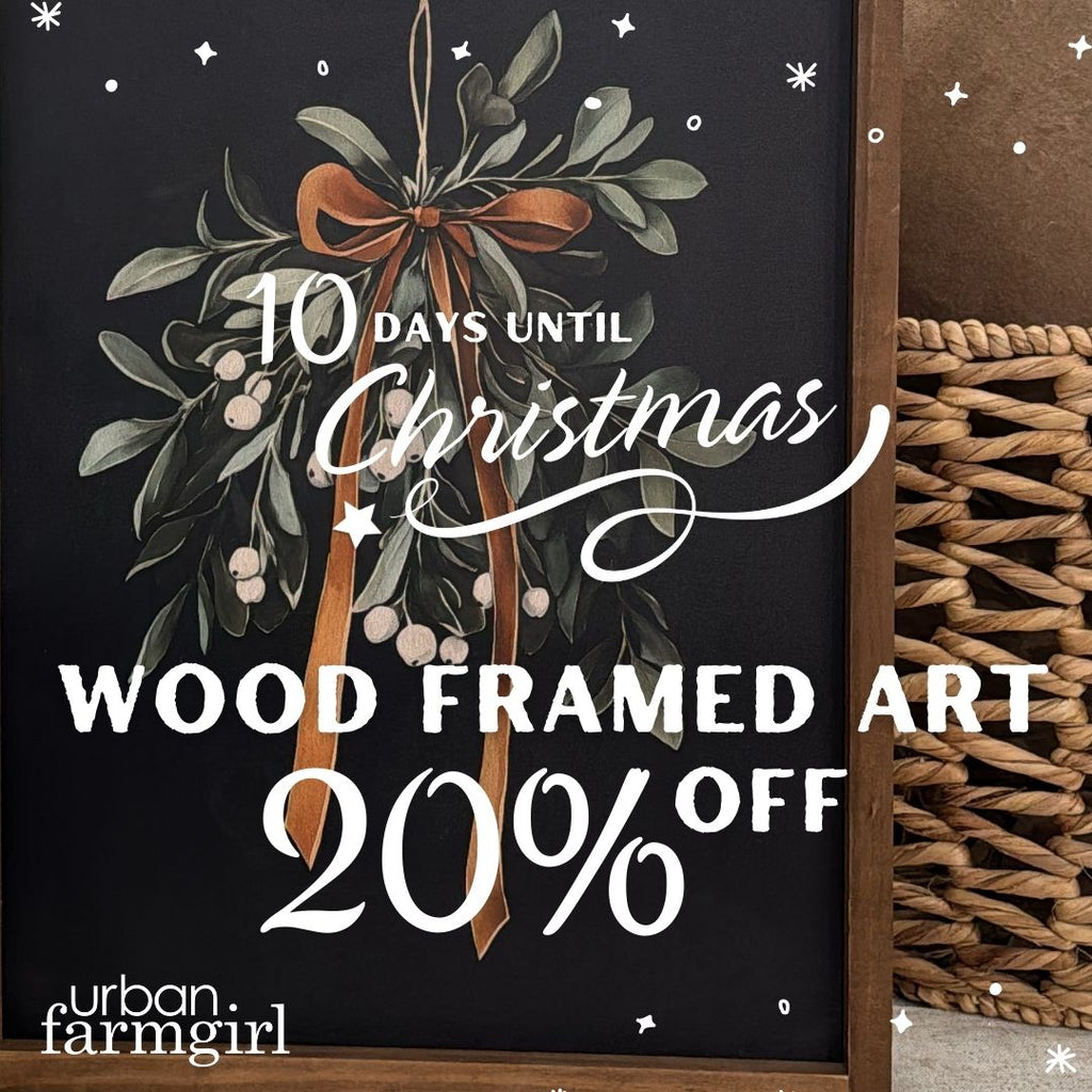 Christmas Wood Framed Art