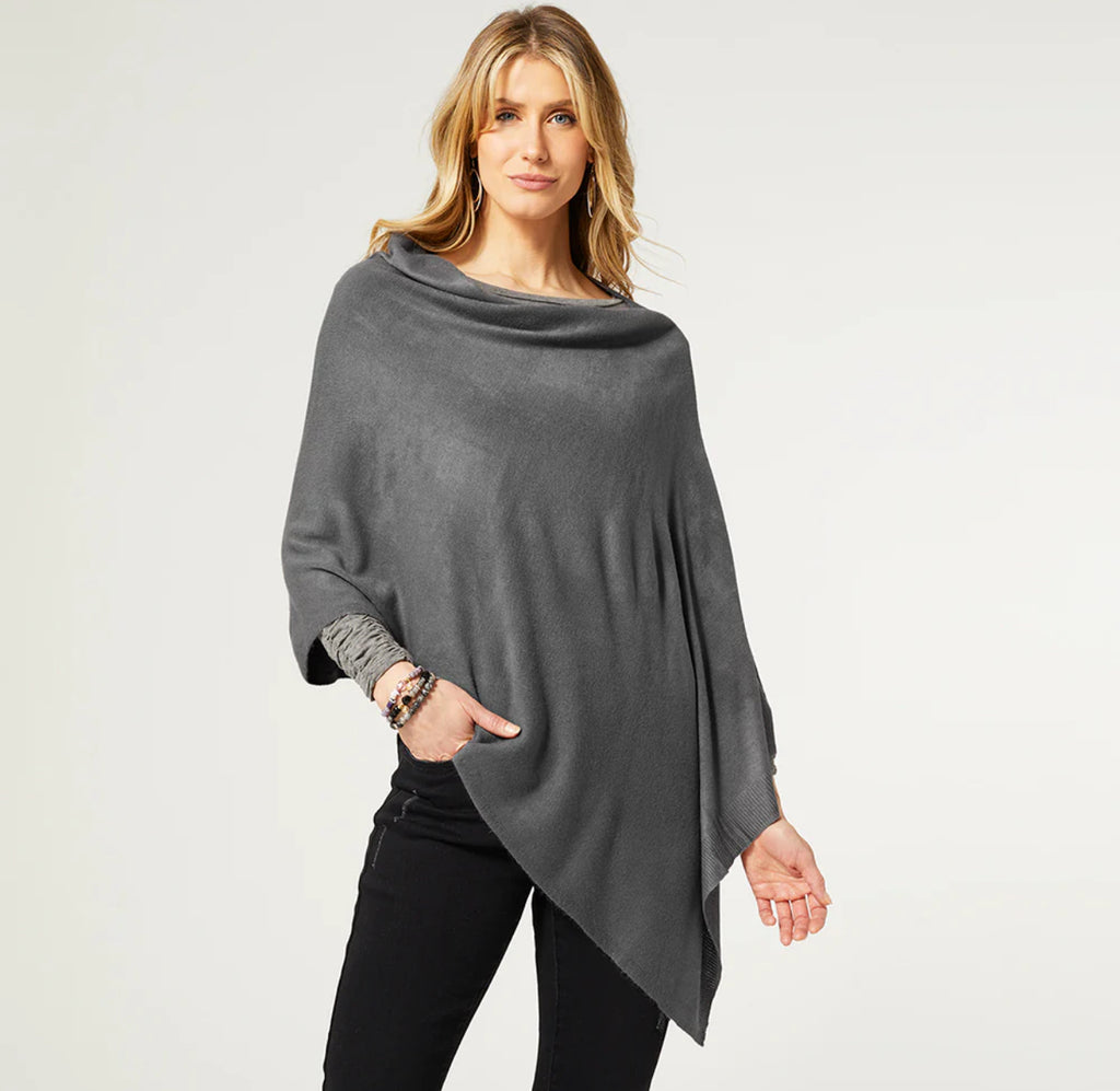 Lightweight Poncho - Cloudy Grey