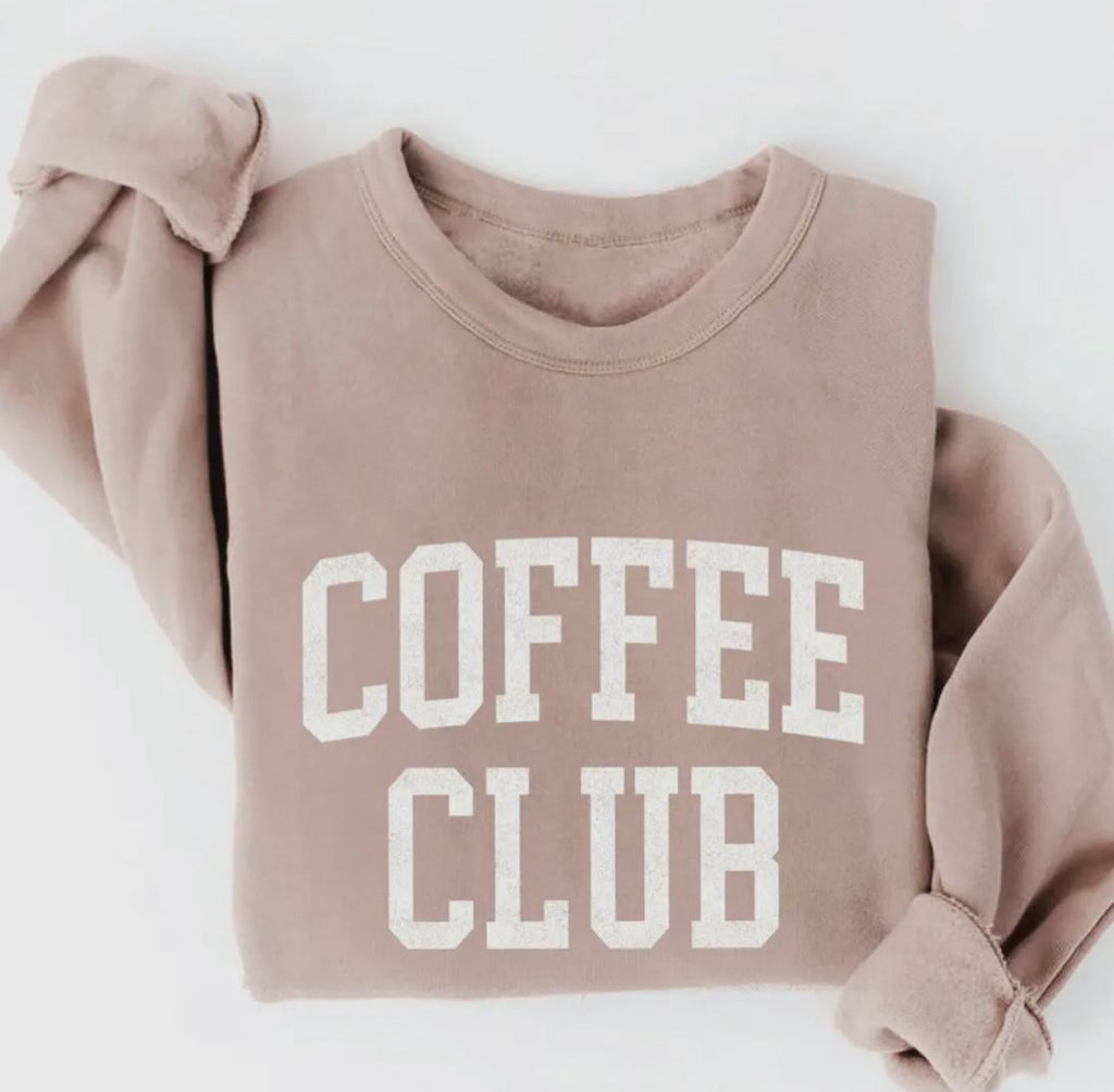 Coffee Club Sweatshirt - Tan