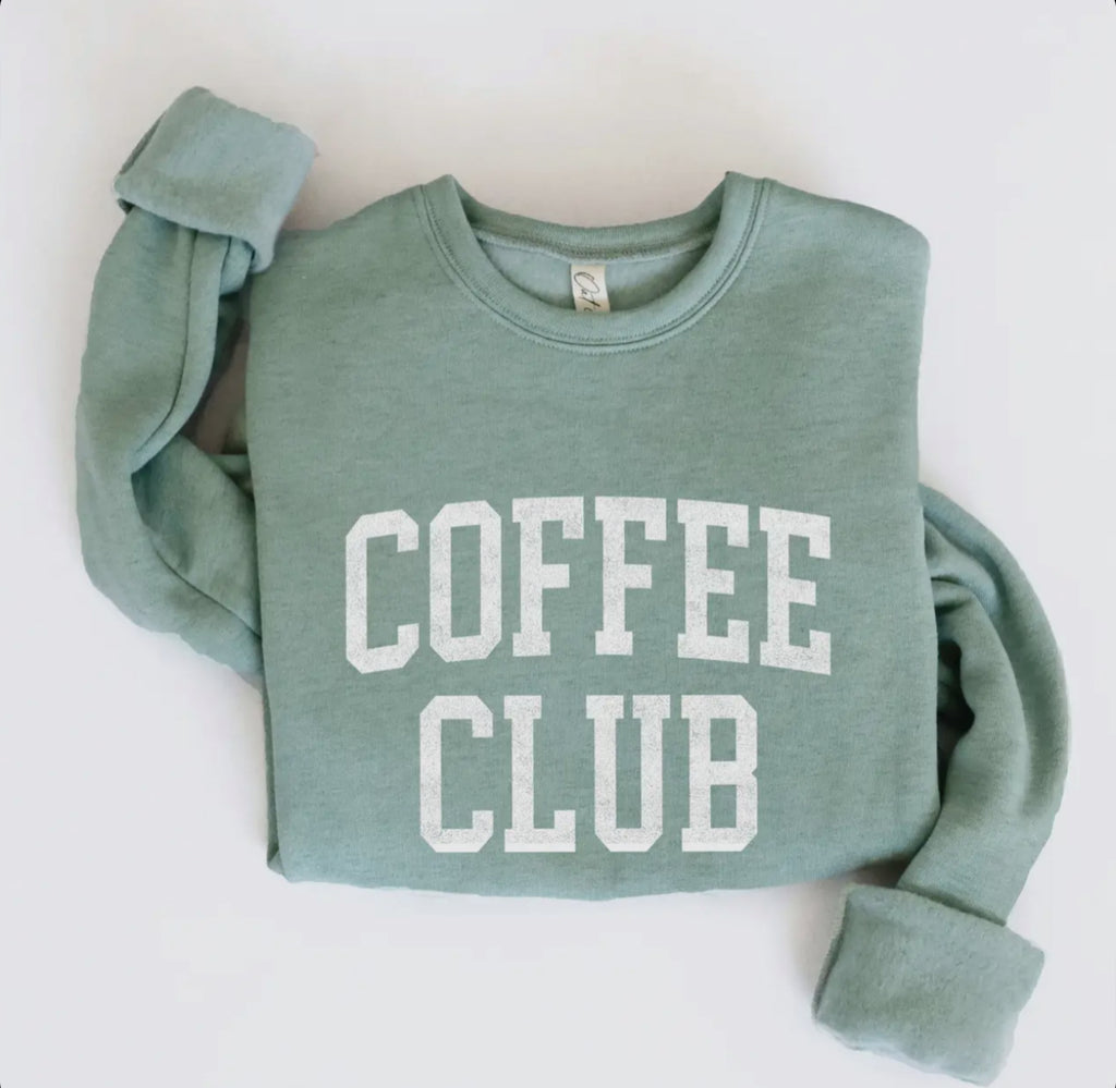 Coffee Club Sweatshirt - Sage