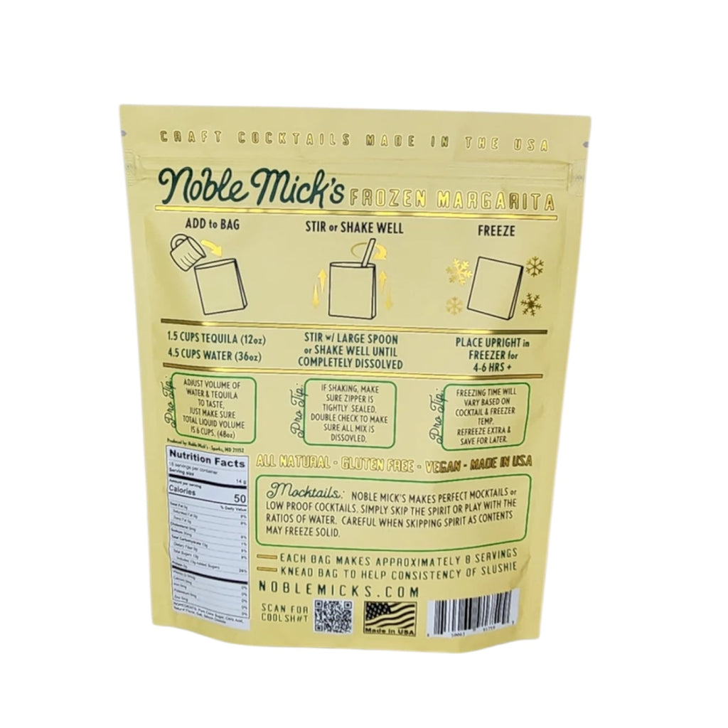 Noble Mick's Frozen Cocktail (choose from 6 flavors)