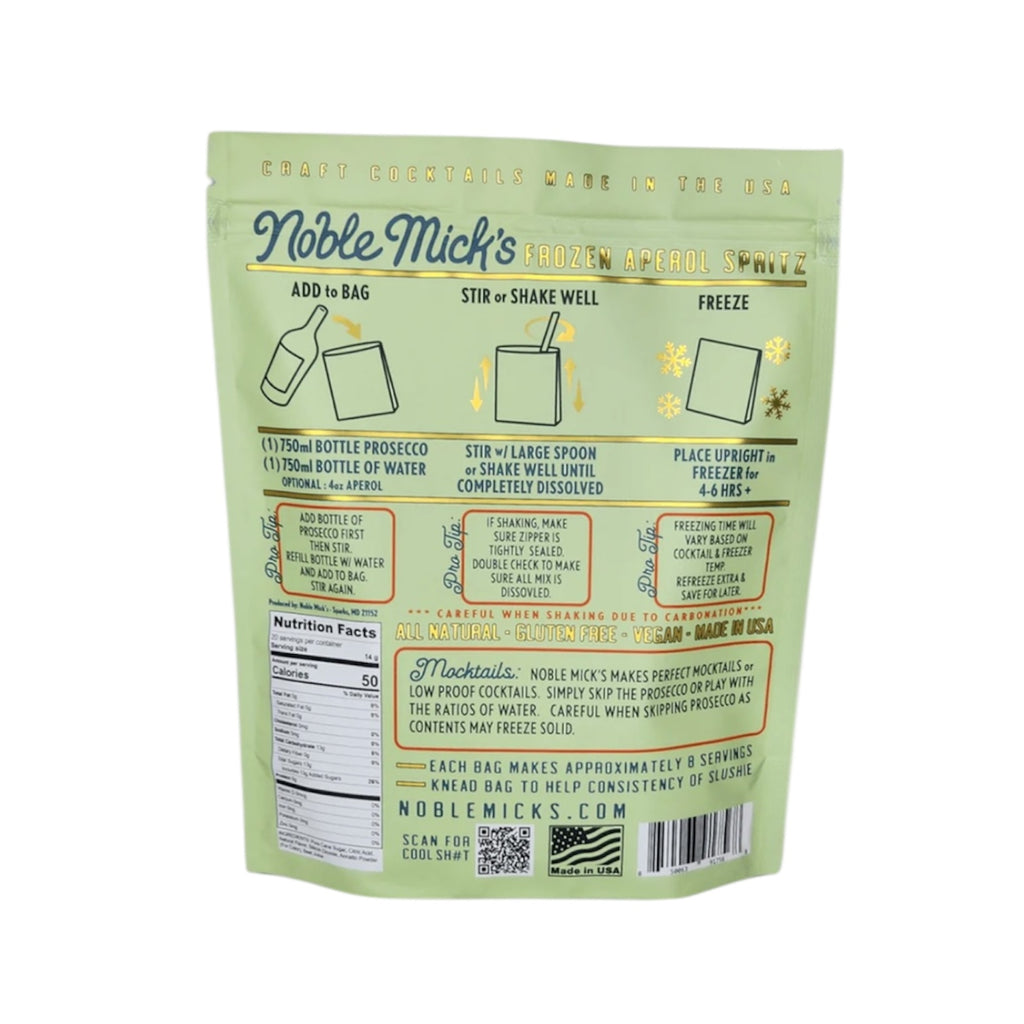 Noble Mick's Frozen Cocktail (choose from 6 flavors)