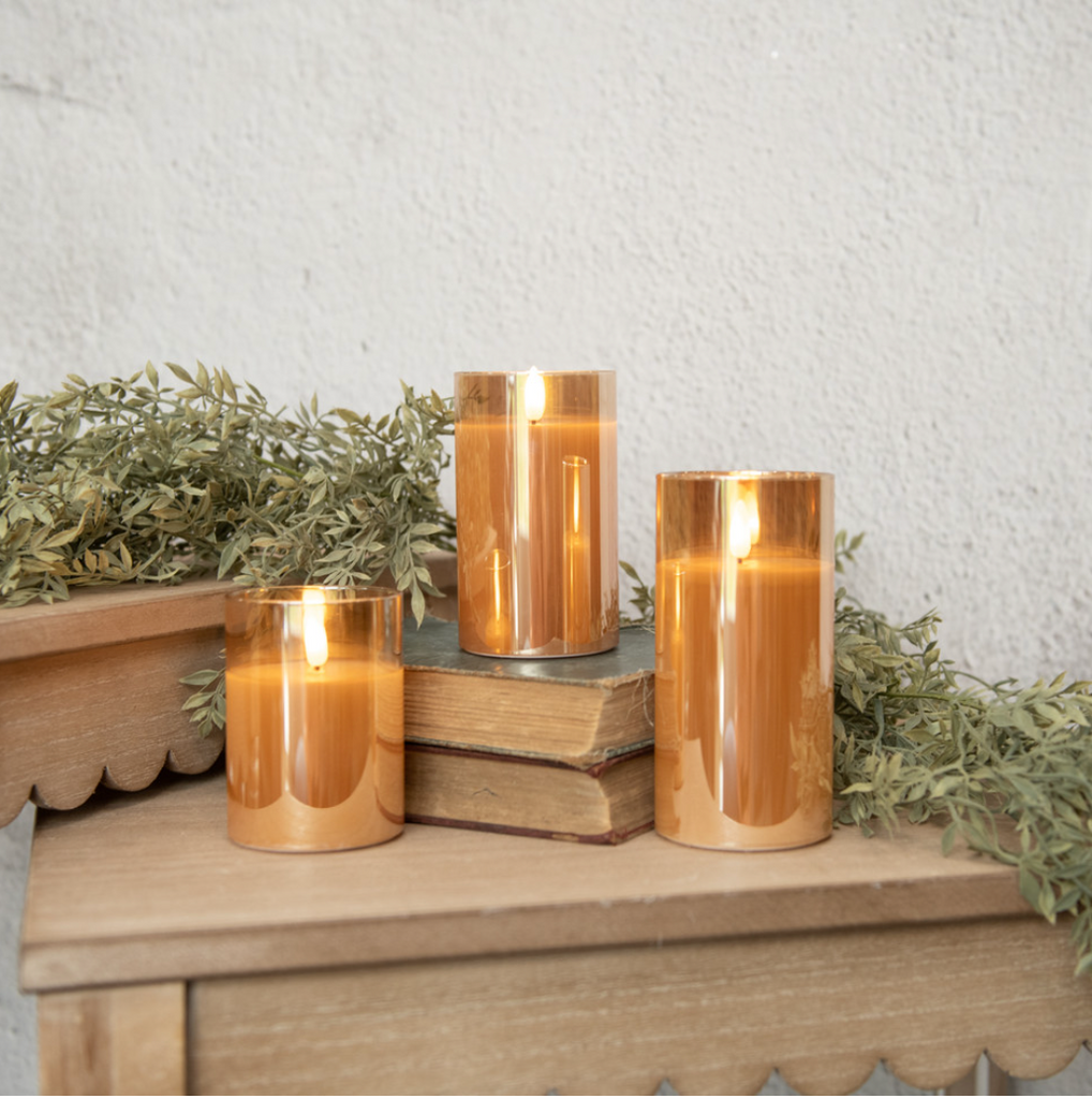 Champagne Flameless Candle