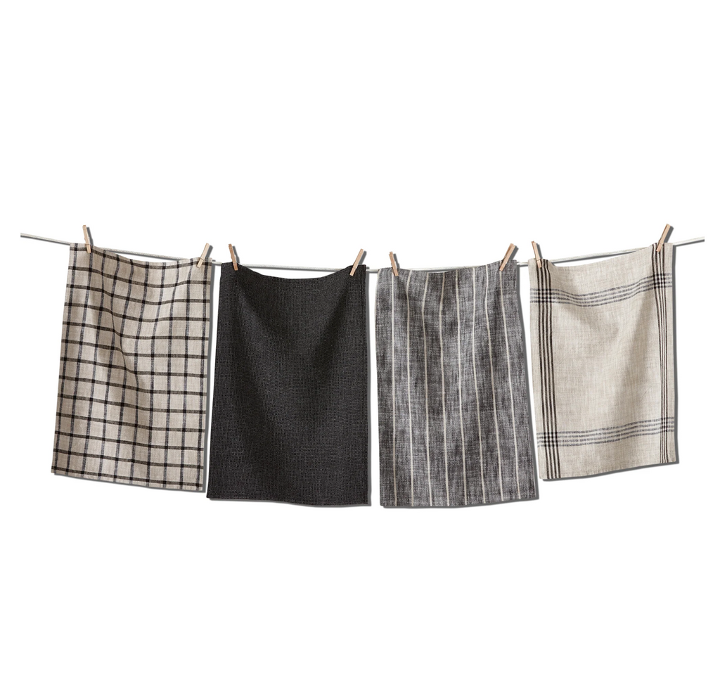 Black Dish Towels S/4