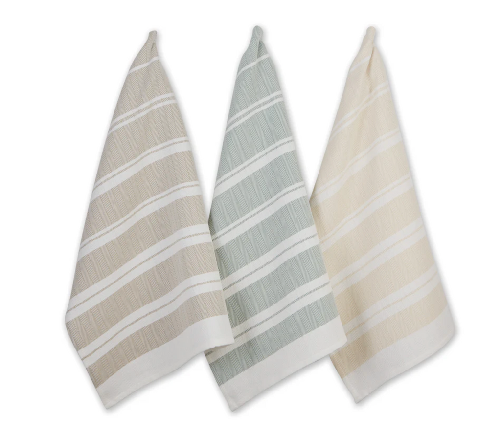 Herringbone Dishtowel Set - Coastal