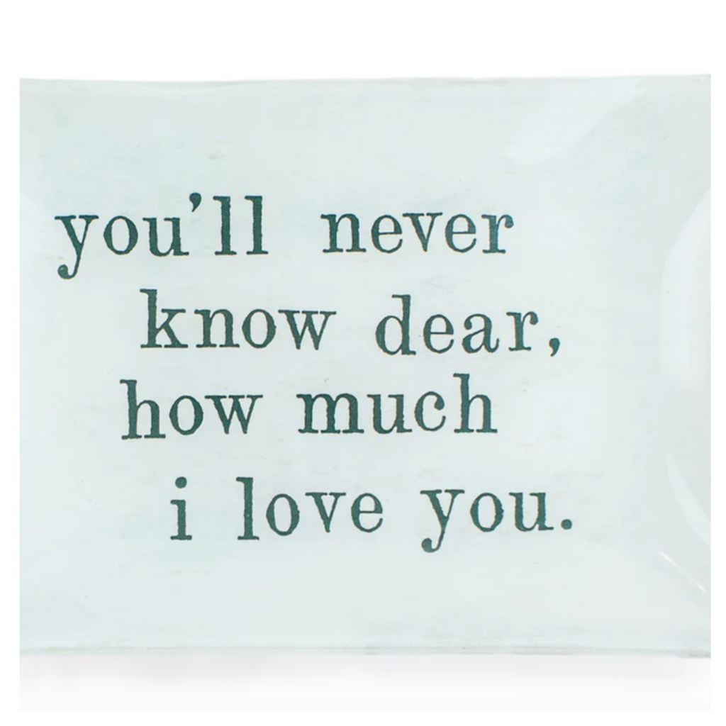Decoupage Plate - Never Know Dear