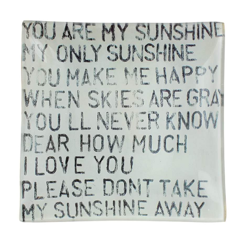 Decoupage Plate - My Sunshine