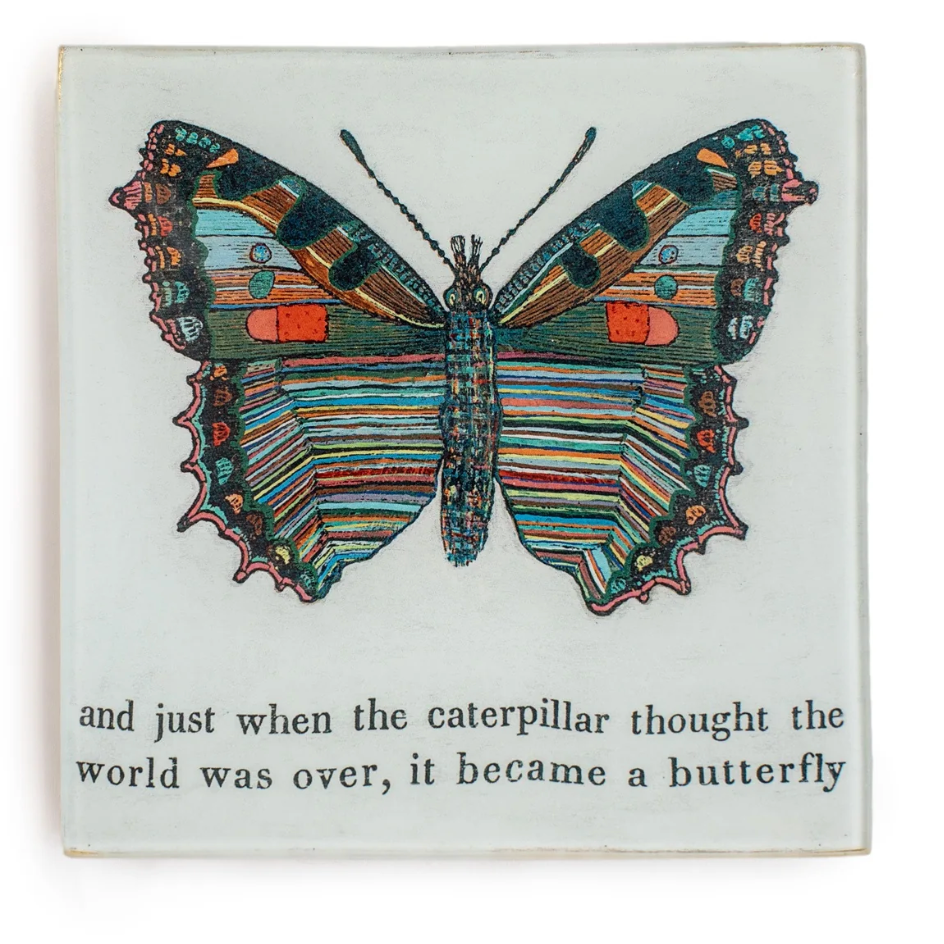 Decoupage Plate - Butterfly