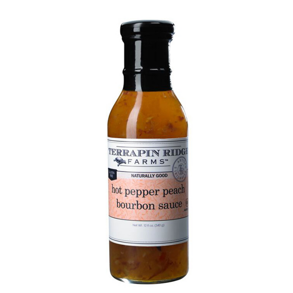 Hot Pepper Peach Bourbon Sauce