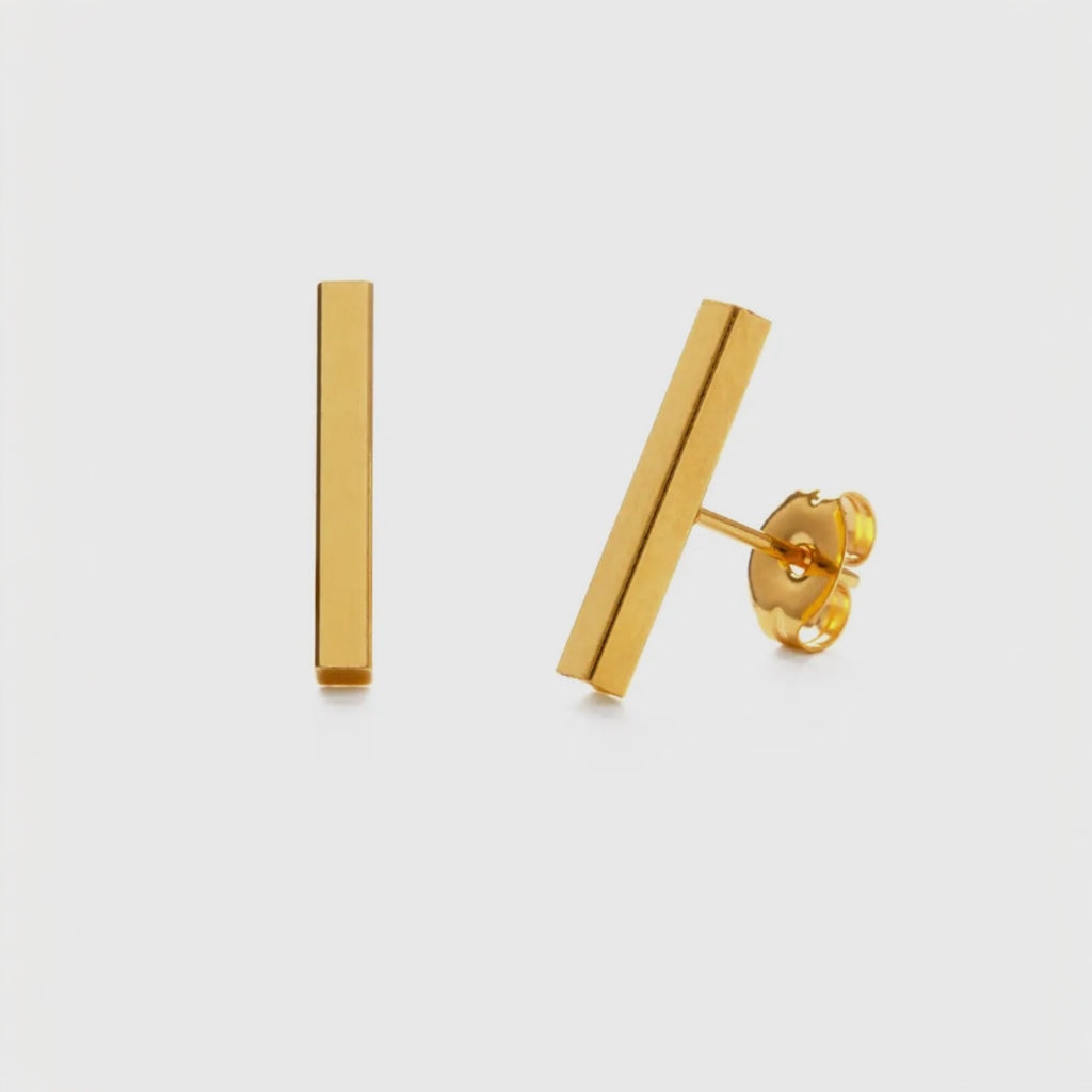 Gold Bar Studs